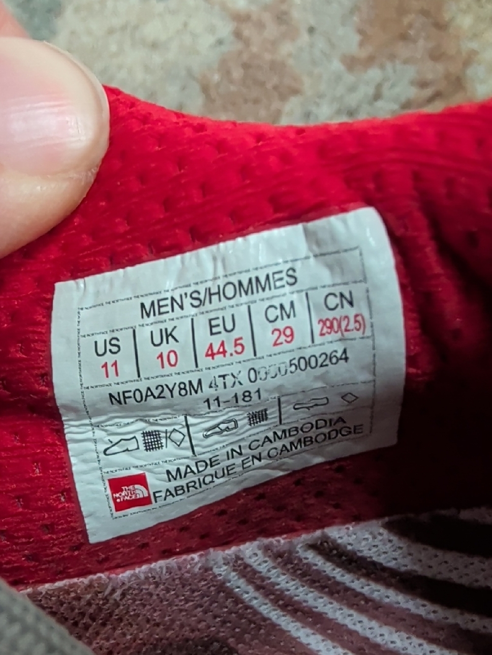The North Face Flight RKT Men’s Gray/Red Trail Running Shoes - Picture 8 of 8